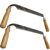 2 X Zugmesser gerade Form mit 270 mm Abziehmesser Abziehklinge Zugklinge Messer Schaber Rindenschäler Entrinder gerade Messer Holzbearbeitung