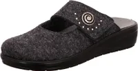Rohde Damen Hausschuhe Pantoffeln Filz Catania 6169, Größe:42 EU, Farbe:Grau