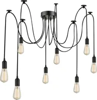 Globo Lighting závěsné svítidlo kovové černé, 8x E27