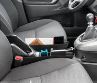 Material: Kunststoff, einfach zu installieren, Auto-Getränkehalter,  Sitzlückentasche, Autositz-Organizer, Auto-Aufbewahrungsbox