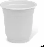 Sada sklenic na pití algon z bílého plastu pro opakované použití 36 kusů 50 ml (24 ks)