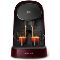 PHILIPS L'or Barista LM8012 / 80 Red Velour Doppel-Espresso-Kapsel-Kaffeemaschine + 9 Kapseln