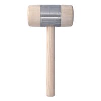 Cut360 Holzhammer | Weißbuche und aufgepresstem Metallmantel | Ø 90 mm Länge: 180 mm | 1100 g | Vielseitiger Holzklopfer für Holzbearbeitung | Klöpfel für Zimmerleute, Tischler & Schreiner