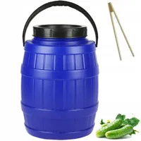 Sterk® 12litrový sud s víkem, plastový sud, krmný koš, sud, sud, sud se šroubovacím víkem, 12L, plastový sud s držadly