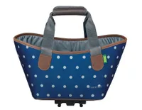 Racktime System Einkaufstasche Agnetha polka dots, mit Snapit Adapter, blau