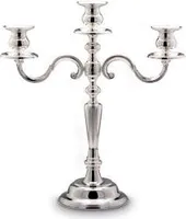 Kerzenleuchter 3-armig, versilbert 37 cm, Ø 33,5cm