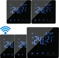 5X WiFi Thermostat, Digital LCD Raumthermostat Thermostat Wandthermostat Unterputz Fussbodenheizung fuer Warmwasserbereitung Woche programmierbare Tuya App-Steuerung