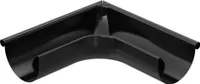 BRYZA Außen-Rinnenwinkel verzinkt Ø 150 mm, Schwarz RAL 9005