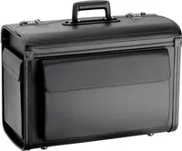Akten Pilotenkoffer 51 x36x23 Groß Schwarz Bord Handgepäck D & N - Bowatex