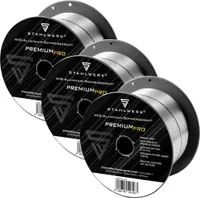 STAHLWERK 3 x Schweißdraht MIG MAG Aluminium ER4043 AlSi5 1,0 mm 0,45 kg Rolle