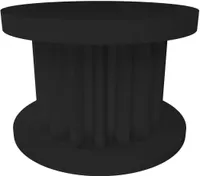 Zahnriemenrad kompatibel für Monsieur Cuisine Connect Getriebe MCC - Schwarz