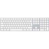 Apple Magic Keyboard mit Ziffernblock SilberWeiß Deutsch Kabellos