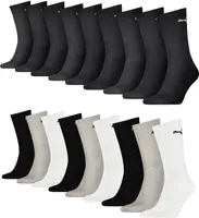 PUMA Uni Socken, 9er Pack - Sport Crew Sock,Tennissocken, ECOM Schwarz 47-49