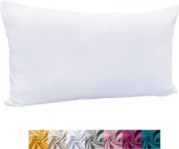 heimtexland ® Deko Kissenhülle Baumwolle Kissen Bezug Natur Dekokissen Typ849 Weiß 30x50 cm
