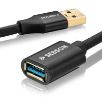 USB Verlängerung 5m A Stecker / A Buchse USB 3.0 Daten Kabel 5Gbit/s SEBSON