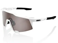 100% Speedcraft Matte White/HiPER Silver Mirror Lens Fahrradbrille