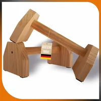 Liegestützgriffe aus Holz; 2er Set