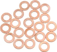 20 Stücke 10 mm Innendurchmesser Kupferscheiben Flachdichtungen Ringe für Auto
