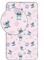 JERRY FABRICS Prestieradlo Lilo and Stitch Pink Bavlna, 90/200 cm