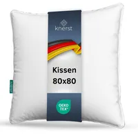 KNERST® Kopfkissen - 3 Kammer Daunenkissen -  Germany - Kopfkissen Daunen & Federn - Größe: 80x80 cm