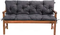 Gartenbankauflage Dunkelgrau 150x60x50 Bankauflage Bankkissen Sitzkissen Sitzpolster Auflage Sitzbank Sitzkissen Mayaadi Home