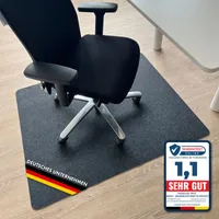 Ochranná rohož na podlahu Kancelářská podložka pod židli Viking z polyesteru 100 x 120 cm tmavě šedá