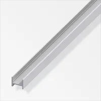 alfer H-Profil 1 m, 14 x 16.5 x 1.5 mm Aluminium eloxiert silber