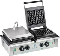 Royal Catering Waffeleisen - 2 x 2.000 Watt - rechteckig