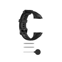 INF Silikon-Uhrenarmband für Garmin Instinct 2 Schwarz