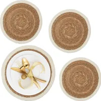 relaxdays Geflochtene Tischsets 4-teilig