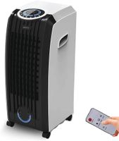 JUNG CAMRY mobiles Klimagerät mit Wasserkühlung, inkl. Fernbedienung + Timer, Mobile Klimaanlage leise, Kühlender Ventilator ohne Abluftschlauch