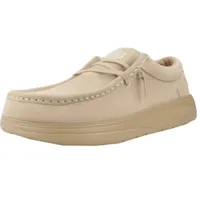 Hey Dude Wally Comfort Suede Herren Slipper in Beige, Größe 45