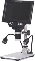 Digitální mikroskop, 12megapixelový fotoaparát, 7palcový HD displej, s baterií, 1200x