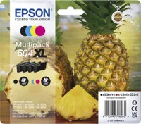 Tlačová kazeta Epson 604XL 4 ks Originálna čierna, azúrová, purpurová, žltá s vysokou (XL) výťažnosťou