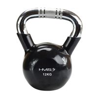 Kettlebell mit Chromgriff HMS KTC 12 kg schwarz