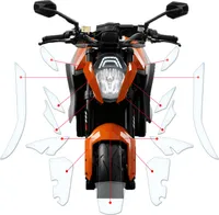 Lackschutzfolie Steinschlagschutz passend für KTM 1290 Super Duke 2014-2016