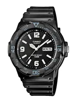 Casio Uhr MRW-200H-1B2VEG Datumsanzeige Armbanduhr schwarz