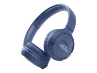 JBL Tune 510BT - Bluetooth sluchátka přes uši v modré barvě - skládací