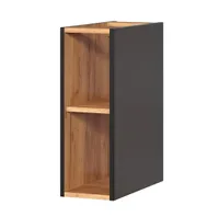 Madura Cosmos 810 Niedriger Schrank, Grafit, Nachbildung Eichenoptik Gold Craft, 20x57x44 cm, Modern