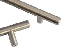 Uchwyt meblowy BA 128mm, uchwyt z litej stali nierdzewnej, uchwyt kuchenny