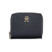 Tommy Hilfiger Schlanke blaue Polyethylen -Brieftasche