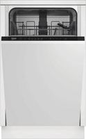 Beko BDIS38040Q Einbau-Geschirrspüler Besteckschublade 10 Maßgedecke 45dB EEK: C