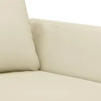 vidaXL 2-Sitzer-Sofa Creme 120 cm Kunstleder
