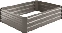 SIENA GARDEN Metall-Hochbeet grau, 120 x 90 x 30 cm