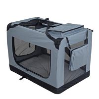 EUGAD Hundebox faltbar Hundetransportbox Auto Transportbox 91,4x63,5x63,5 0329GL 