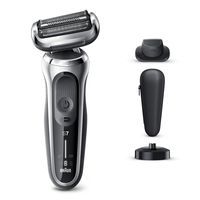 Braun Series 7 shaver men with 360 adjustment, electric shaver & beard trimmer, silver Single.