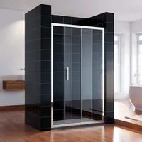 Parawan prysznicowy SONNI 110x185cm z drzwiami przesuwnymi z przezroczystego szkła