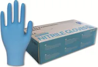 Kingfa Nitril Einmalhandschuhe puderfrei, blau, 100 Stück - S / Blau | Packung (100 Handschuhe)
