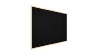 Schwarz Pinnwand mit Holz Rahmen 120x90cm Korktafel Korkwand Pinnwand Kork Schwarz Oberfläche