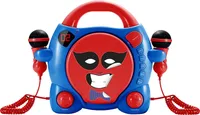 BigBen Connected, CD prehrávač CD59 na personalizáciu s 2 mikrofónmi, modrá / červená
